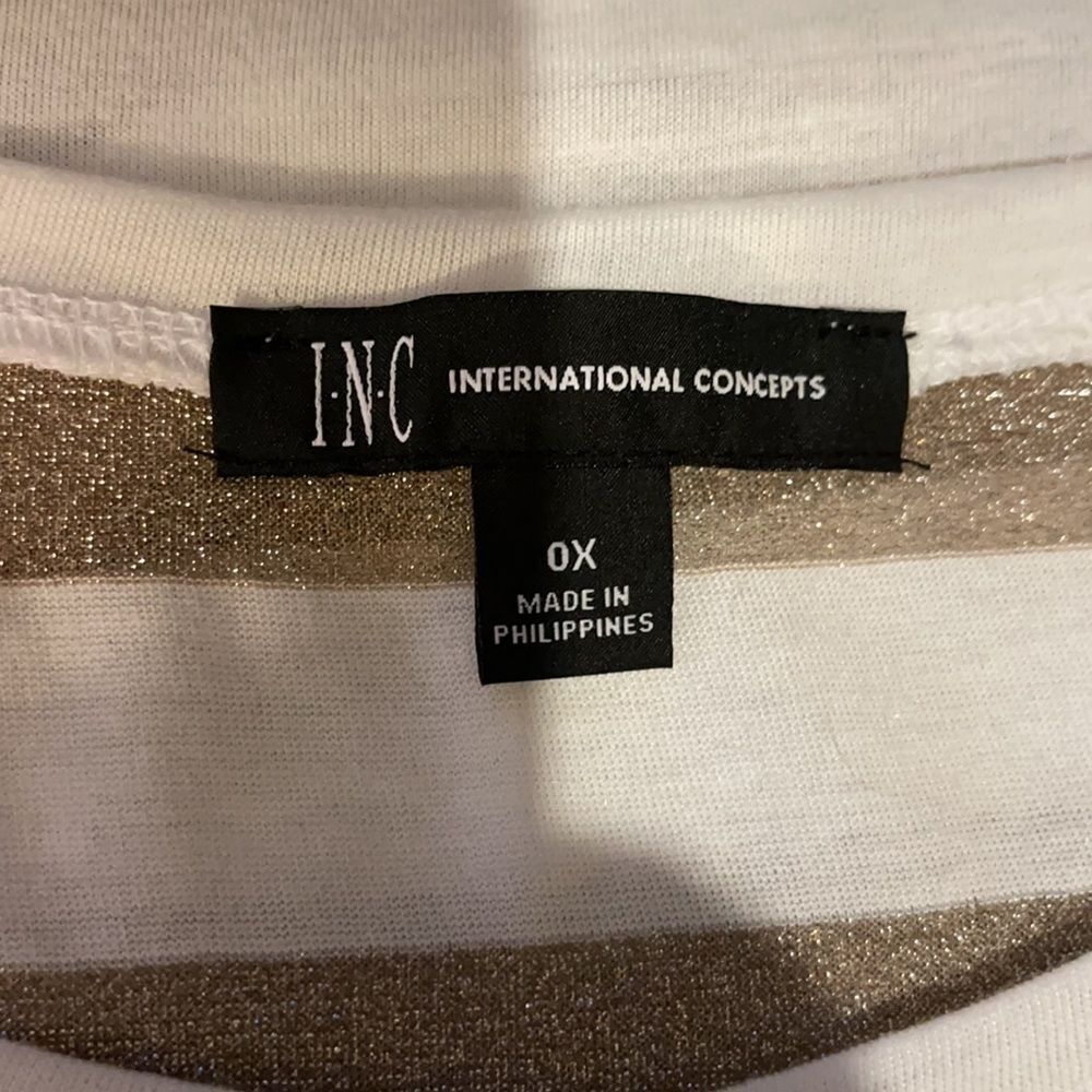 INC International Concepts Coastal Cool Top 0X - Picture 13 of 16